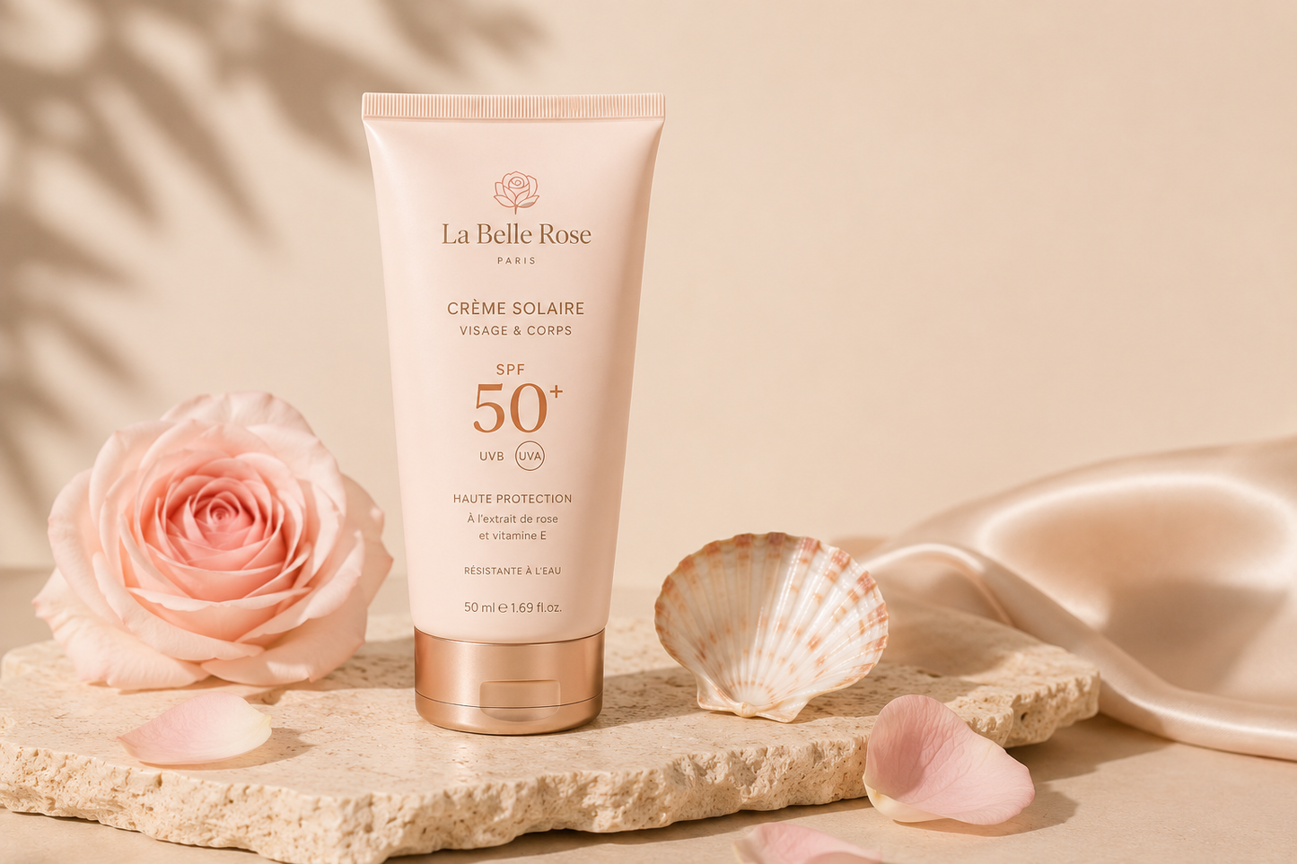 Crème Solaire Éclat Rose SPF 50+ — La Belle Rose